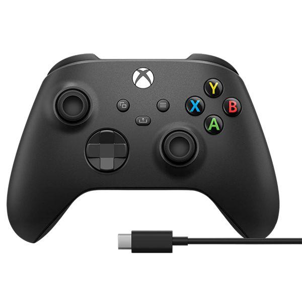 Геймърски контролер Microsoft Xbox + Type-C кабел Black 1