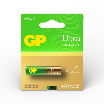 Алкална батерия GP ULTRA LR6 AA /4 бр. в опаковка/ 1.5V GP, GP15AU 1