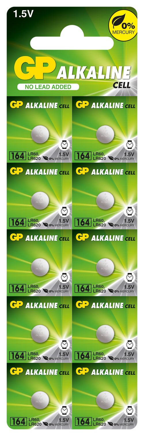 Бутонна алкална батерия GP164 LR-621/ 10бр./pack цена за 1 бр./ 1.55V AG1 GP 1