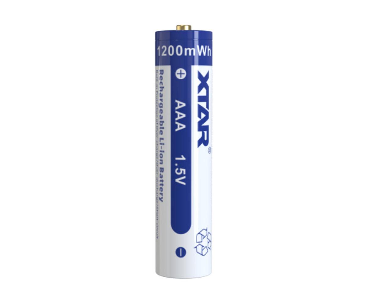 Акумулаторна батерия LiIon 10440 AAA R03  1,5V 800mAh 4 бр. в PVC кутия  XTAR 1