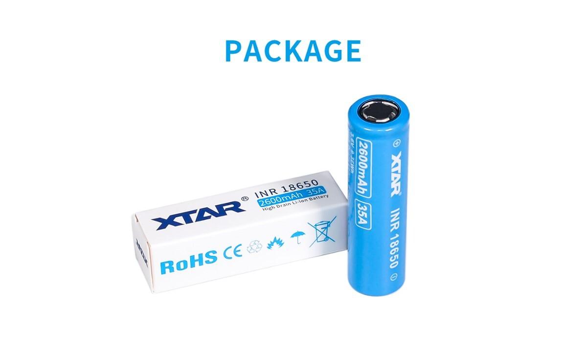 Акумулаторна батерия XTAR  18650  2600mAh, Li-ion 1