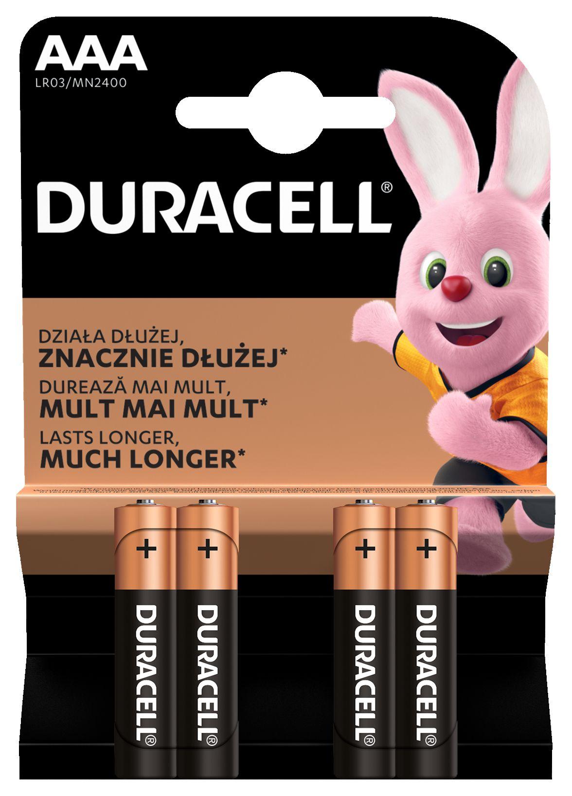 Алкална батерия DURACELL BASIC LR03 /4 бр. в блистер/ 1.5V 1