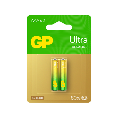 Алкална батерия GP ULTRA LR03 AAA /2 бр. в опаковка/ блистер 1.5V GP,GP24AU 1