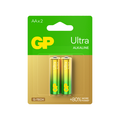 Алкална батерия GP ULTRA LR6 AA /2 бр. в опаковка/ 1.5V GP, GP15AU 1