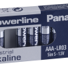 Алкални батерии индустриални LR03 AAA 1,5V 10PK INDUSTRIAL Powerline  PANASONIC 1