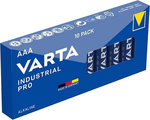 Алкални батерии индустриални LR03 AAA 1,5V 10PK INDUSTRIAL PRO4003 VARTA 1