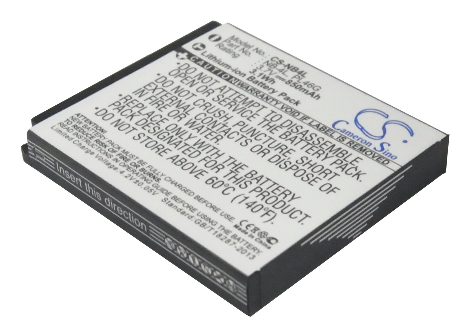 Батерия за апарат CANON NB4L LiIon 3.7V 850mAh Cameron Sino 1