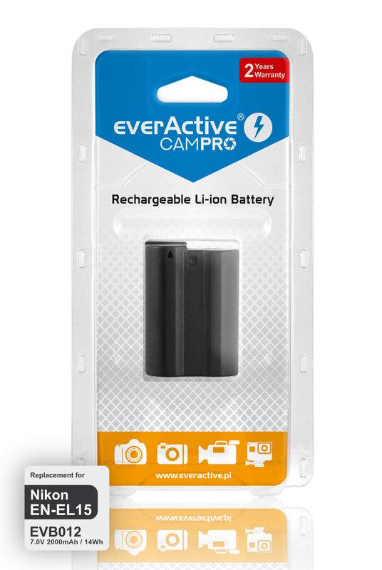 Батерия за апарат NIKON EN-EL15  Li-Ion 7V 1600mAh EVERACTIVE 1