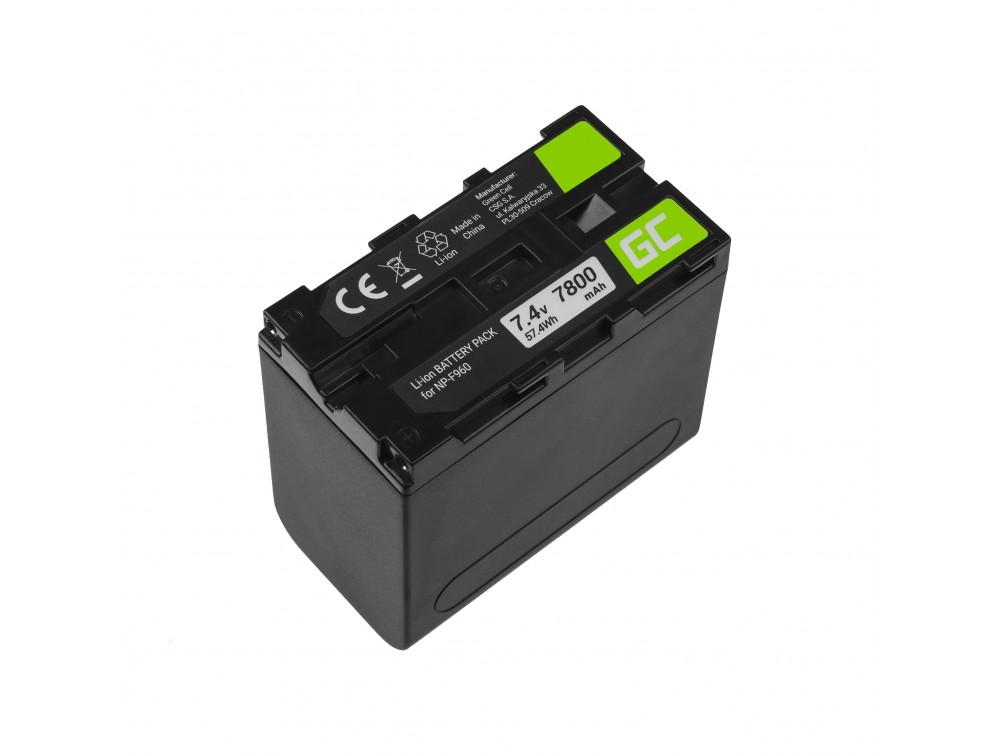 Батерия за камера SONY NP-F960 LiIon 7.4V 7800mAh GREEN CELL 1