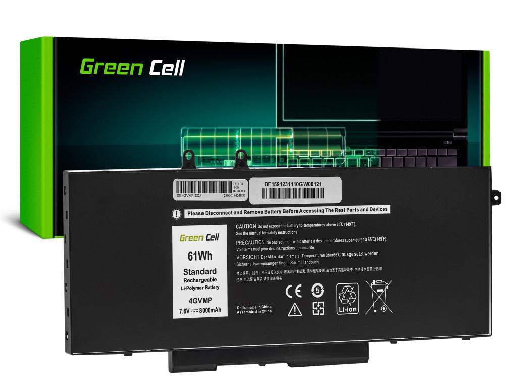 Батерия за лаптоп Dell Latitude 5400 5410 5500 5510 Precision 3540 3550 4GVMP 7,4V 8000mAh GREEN CELL 1