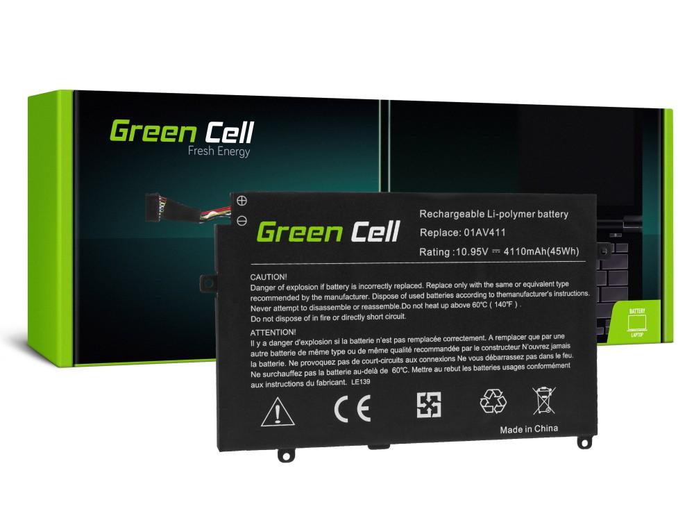 Батерия за лаптоп GREEN CELL 01AV411 01AV412 01AV413, за Lenovo ThinkPad E470 E475, 10.95V, 4110mAH 1