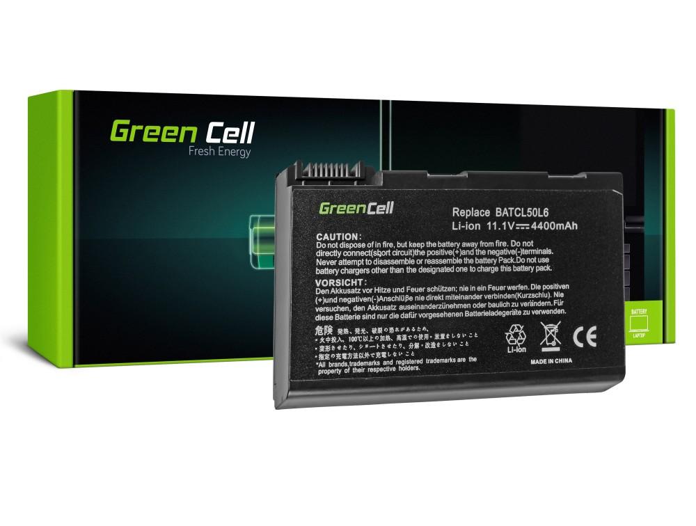 Батерия  за лаптоп GREEN CELL, Acer Aspire 3100 3690 5010 5100 5610 5630 BL52 BATCL50L6, 11.1V, 4400mAh 1