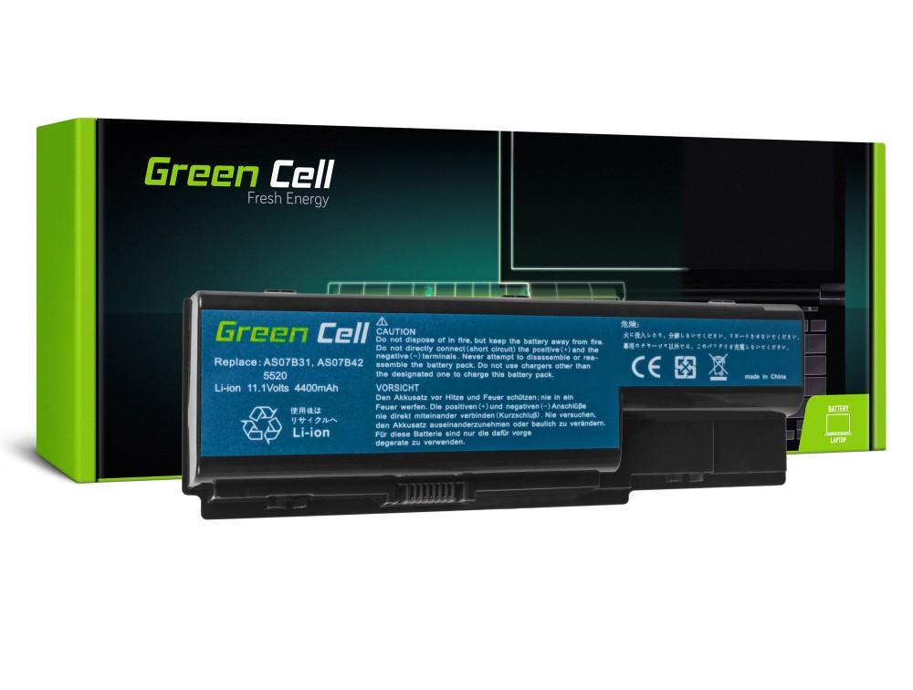 Батерия  за лаптоп GREEN CELL, Acer Aspire 7720 7535 6930 5920 5739 5720 5520 5315 5220 AS07B41, 11.1V, 4400mAh 1