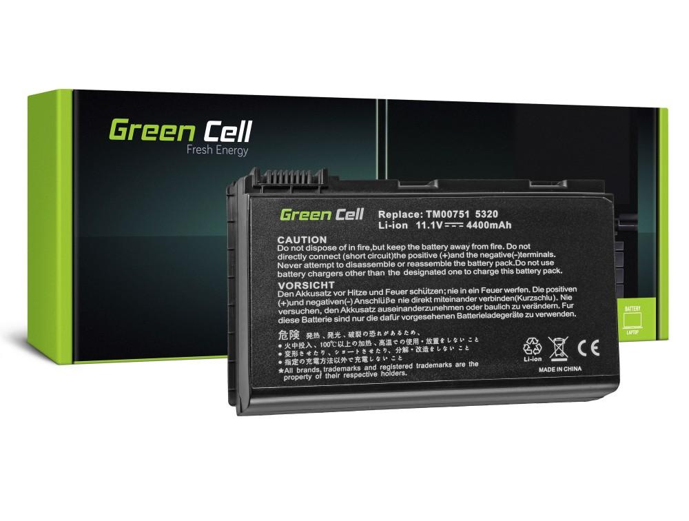 Батерия  за лаптоп GREEN CELL, Acer TravelMate 5220 5520 5720 7520 7720 Extensa 5100 5220 5620 5630, 11.1V, 4400mAh 1