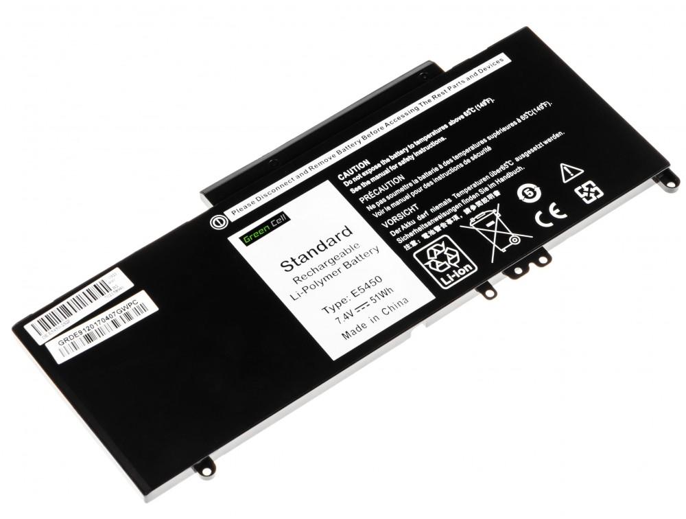 Батерия  за лаптоп GREEN CELL, Dell Latitude E5450 E5470 E5550 E5570, 7.4V, 6900mAh 1