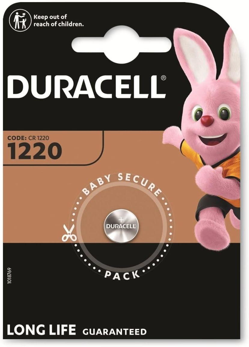 Бутонна батерия литиева DURACELL  CR1220 3V 1PK блистер 1