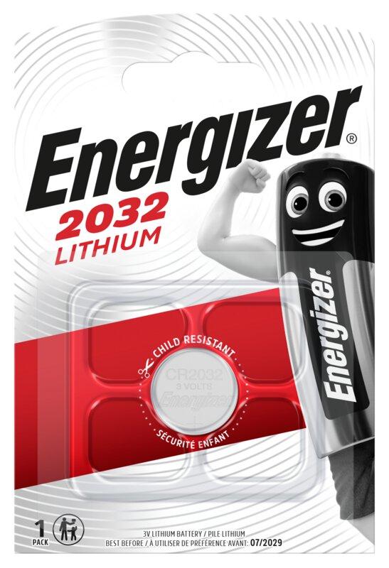 Бутонна батерия литиева ENERGIZER CR2032. 3V, 1pk блистер 1