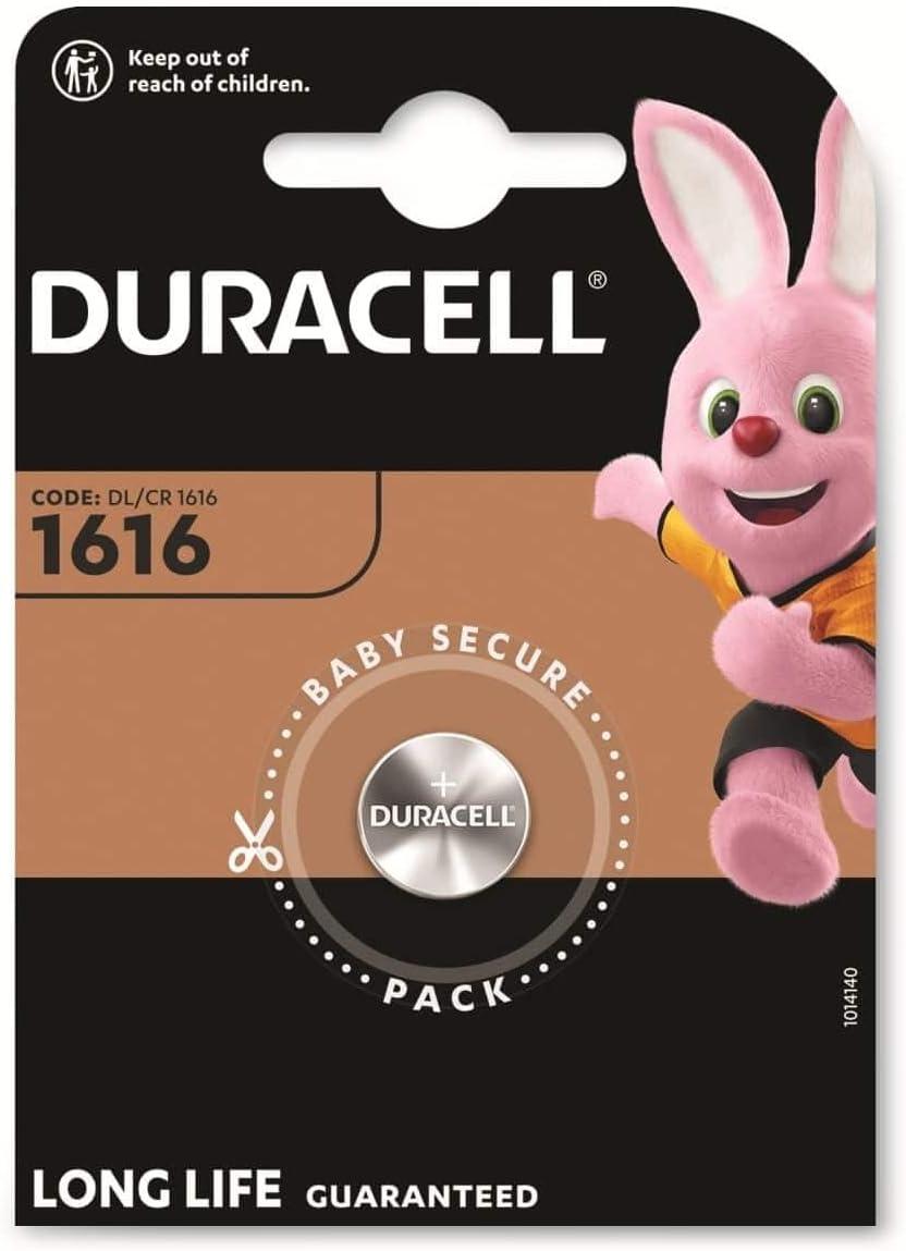 Бутонна литиева батерия DURACELL CR-1616, 3V 1