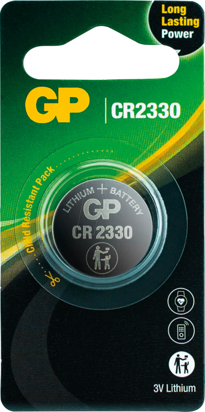 Литиева бутонна батерия GP  CR-2330 3V  1 бр. в блистер /цена за 1 бр./ 1