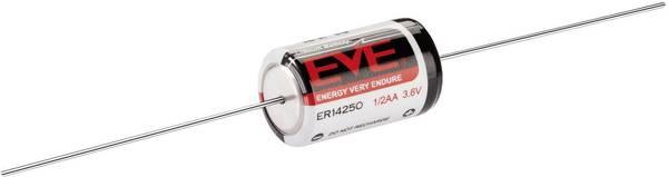 Литиево тионилхлоридна  батерия EVE 3.6 V  1/2AA ER14250 /AX/ с накрайници жички  EVE BATTERY 1