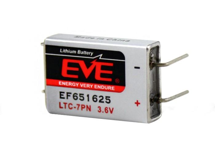 Литиево тионилхлоридна  батерия LTC-7PN  EP651625 industrial 3,6V  750mAh EVE BATTERY 1