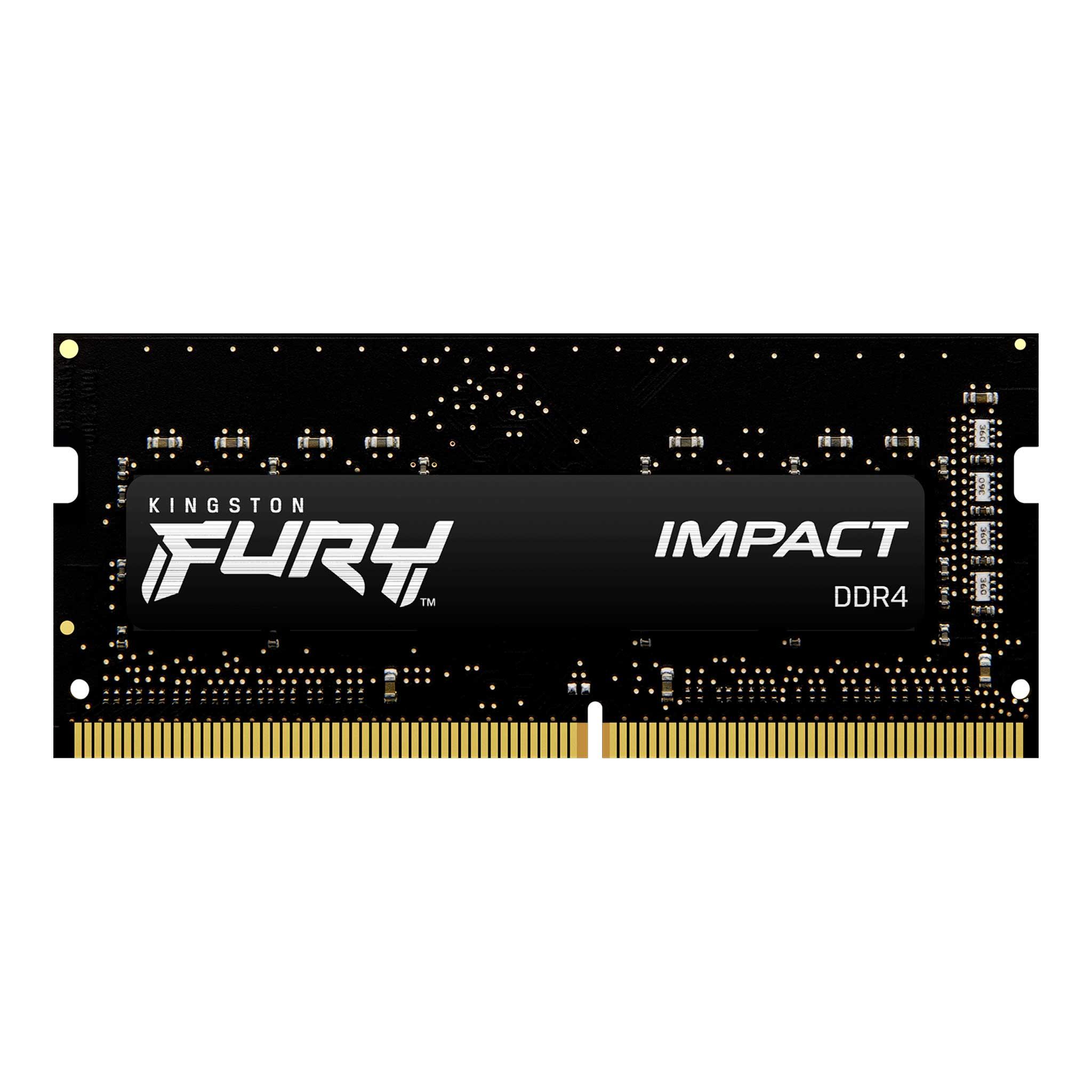 Памет Kingston FURY IMPACT 32GB SODIMM DDR4 PC4-21300 2666MHz CL16 KF426S16IB/32 1