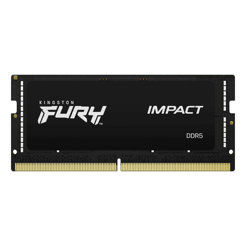 Памет Kingston FURY IMPACT, 32GB, SODIMM, DDR5, PC4-38400, 4800MHz, CL40, KF548S38IB-32 1