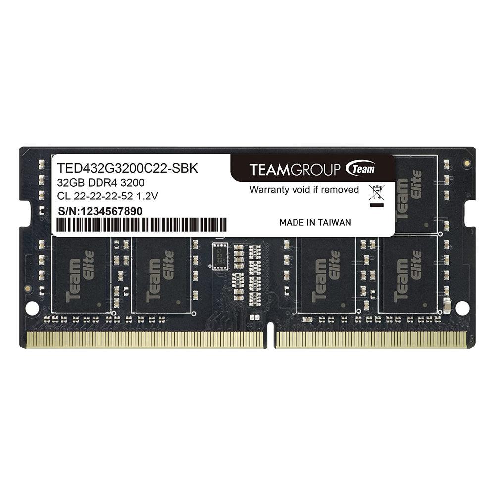 Памет Team Group Elite DDR4 SO-DIMM 32GB 3200MHz CL22 1.2V TED432G3200C22-S01 1