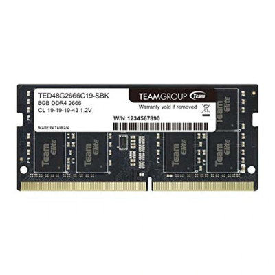 Памет Team Group Elite DDR4 SO-DIMM 8GB 2666MHz CL19-19-19-43 1.2V TED48G2666C19-S01 1