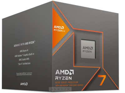 Процесор AMD RYZEN 7 8700G, 8-Core 4.2GHz (Up to 5.1GHz) 24MB Cache, 65W, AM5, BOX 1