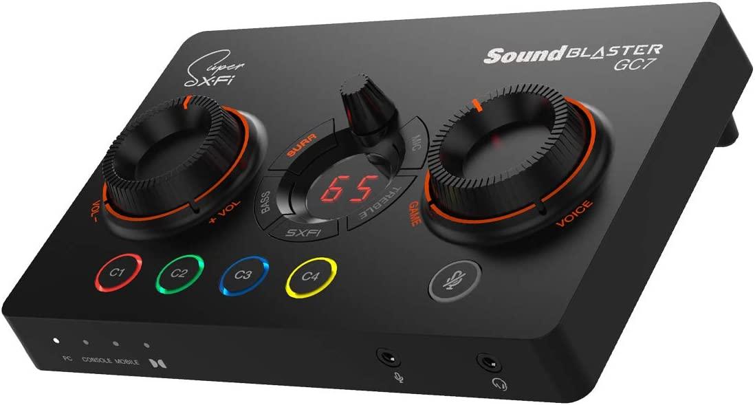 Външна звукова карта Creative Sound Blaster GC7, USB-C, Super X-FI, PC, Mac, PS 4/5, Xbox, Nintendo Switch 1