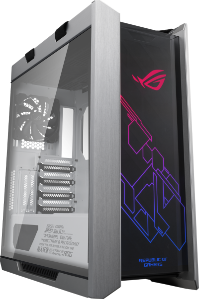 Кутия ASUS ROG Strix Helios White Edition, ATX/EATX, Mid Tower, Aura Sync RGB 1