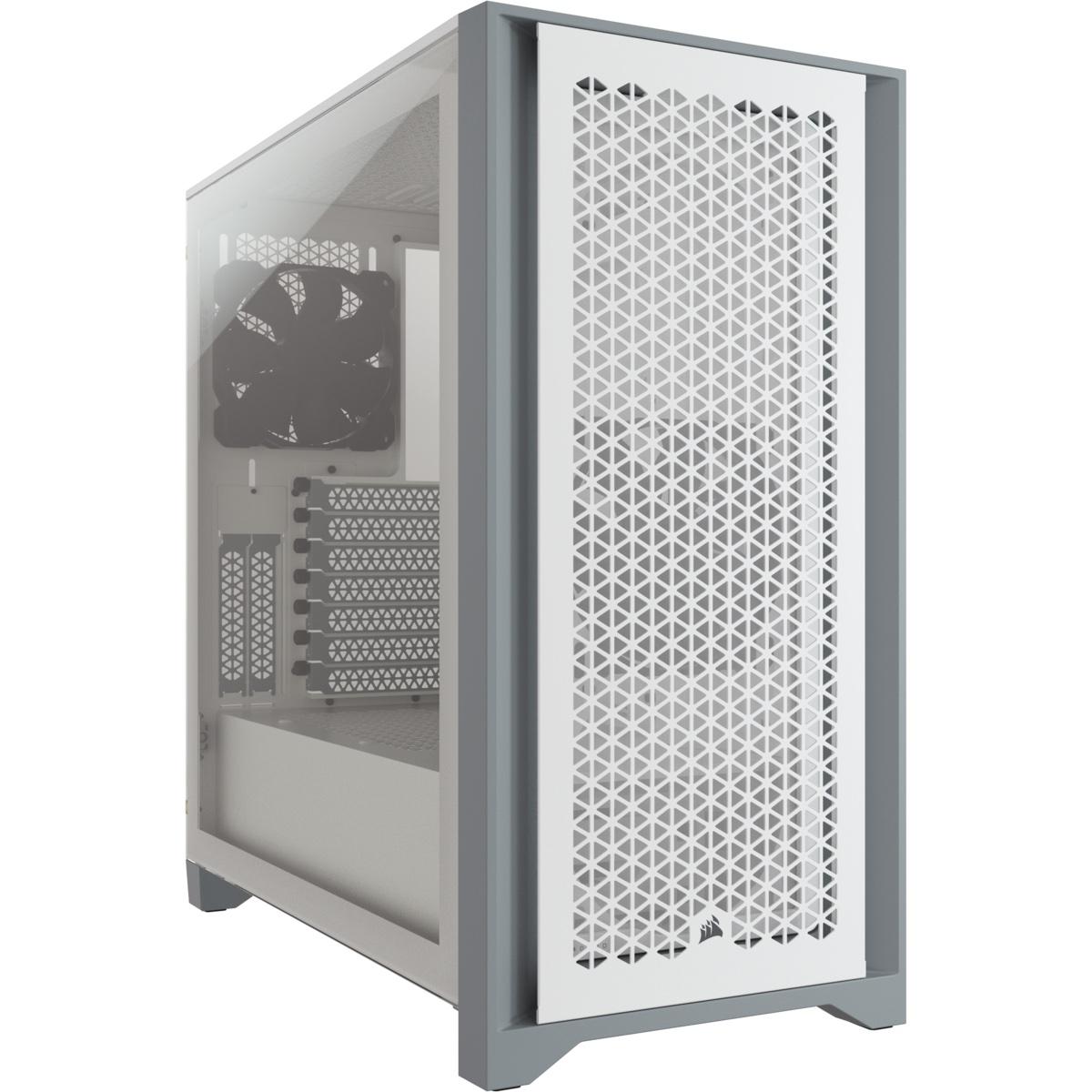 Кутия Corsair 4000D Airflow Mid Tower, Tempered Glass, Бяла 1