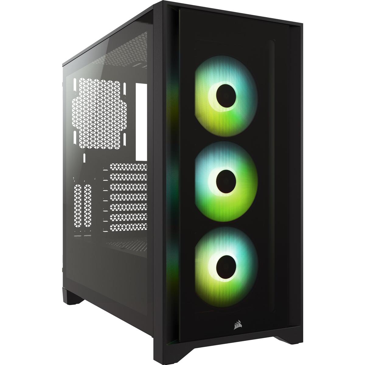 Кутия Corsair iCUE 4000X RGB Mid Tower, Tempered Glass, Черна 1