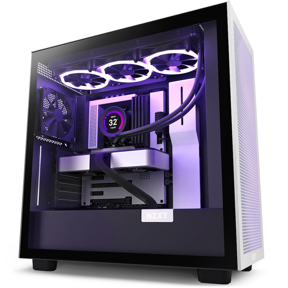 Кутия NZXT H7 Flow Matte Black & White 1