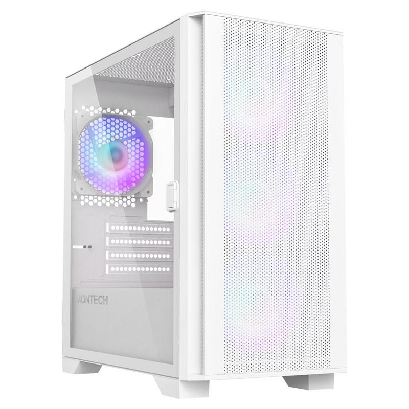 Кутия MONTECH AIR 100 ARGB, TG, Micro-ATX, Бяла 1