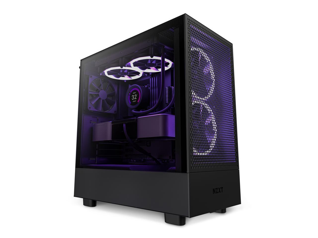 Кутия NZXT H5 Flow Matte Black, Mid-Tower 1