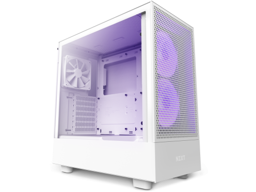 Кутия NZXT H5 Flow RGB Matte White, Mid-Tower 1