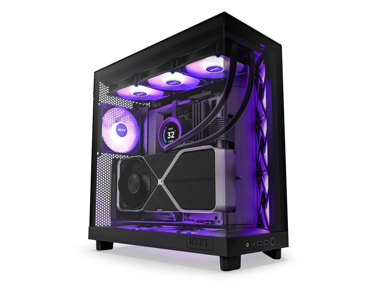 Кутия NZXT H6 Flow RGB Matte Black - Middle Tower 1