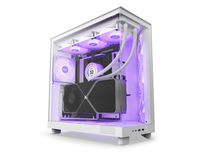 Кутия NZXT H6 Flow RGB Matte White - Middle Tower 1