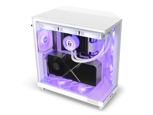 Кутия NZXT H6 Flow RGB Matte White - Middle Tower 3