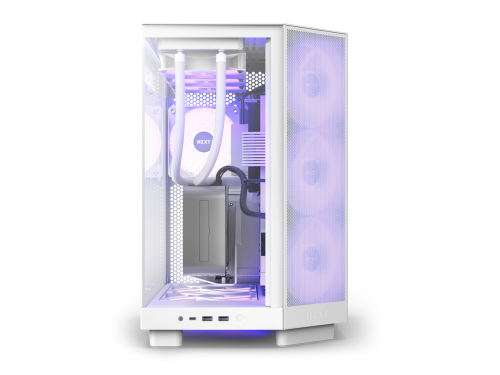 Кутия NZXT H6 Flow RGB Matte White - Middle Tower 4