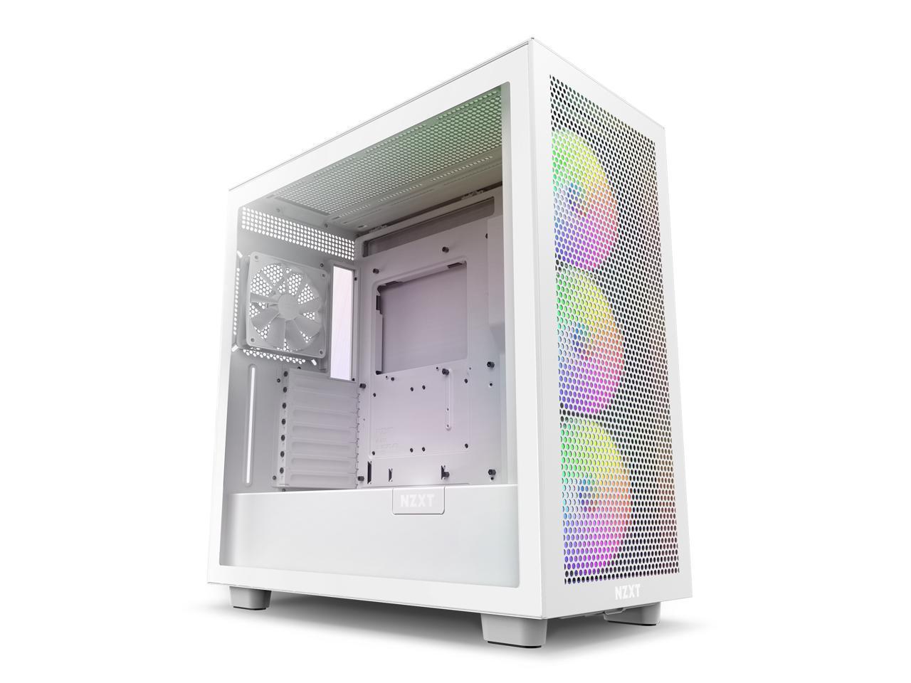 Кутия NZXT H7 Flow RGB Matte White Mid-Tower 1