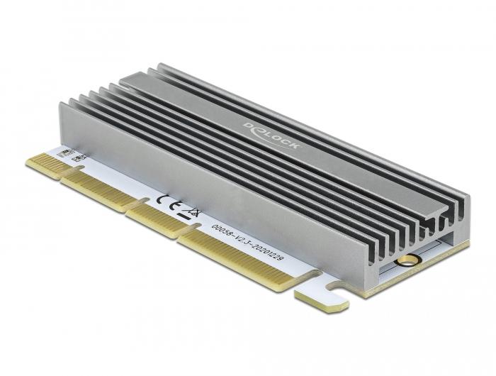 PCI Express x16 (x1 / x4 / x8) карта Delock, за M.2 NVMe M.2 Key M, RGB LED 1