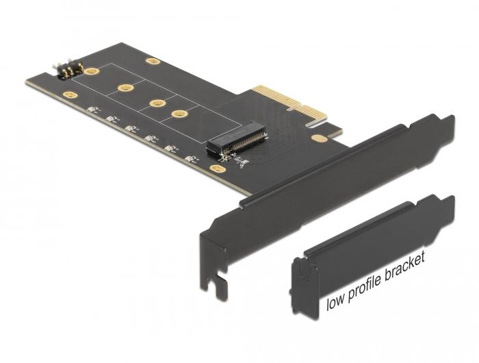 Карта за разширение на слотове Delock, PCI Express x4 към 1 x internal NVMe M.2 Key M, RGB LED, Low Profile 1