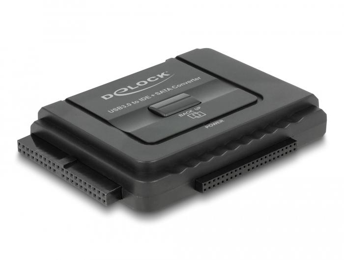 Конвертор Delock, USB 5 Gbps - SATA 6 Gb/s / IDE 40 pin / IDE 44 pin, backup функция 1