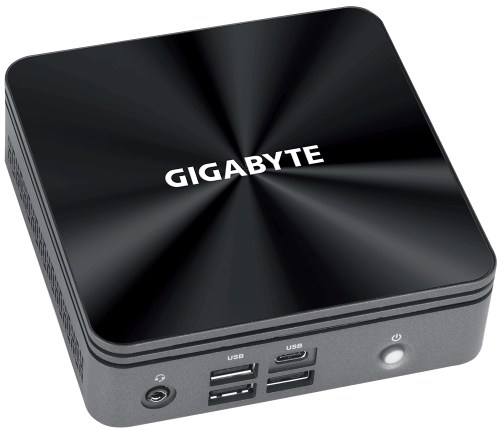 Настолен компютър Gigabyte Brix BRi5H-10210, Intel Core i5-10210U, 2 x SO-DIMM DDR4, SSD NVMe 1