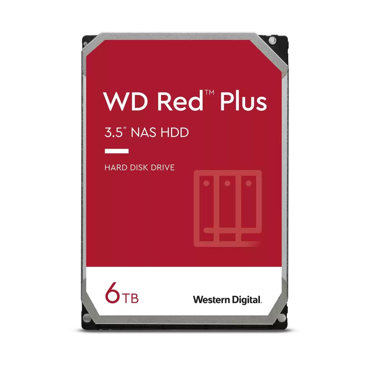 Хард диск WD Red Plus, 6TB NAS, 3.5", 256MB, 5400RPM, WD60EFPX 1