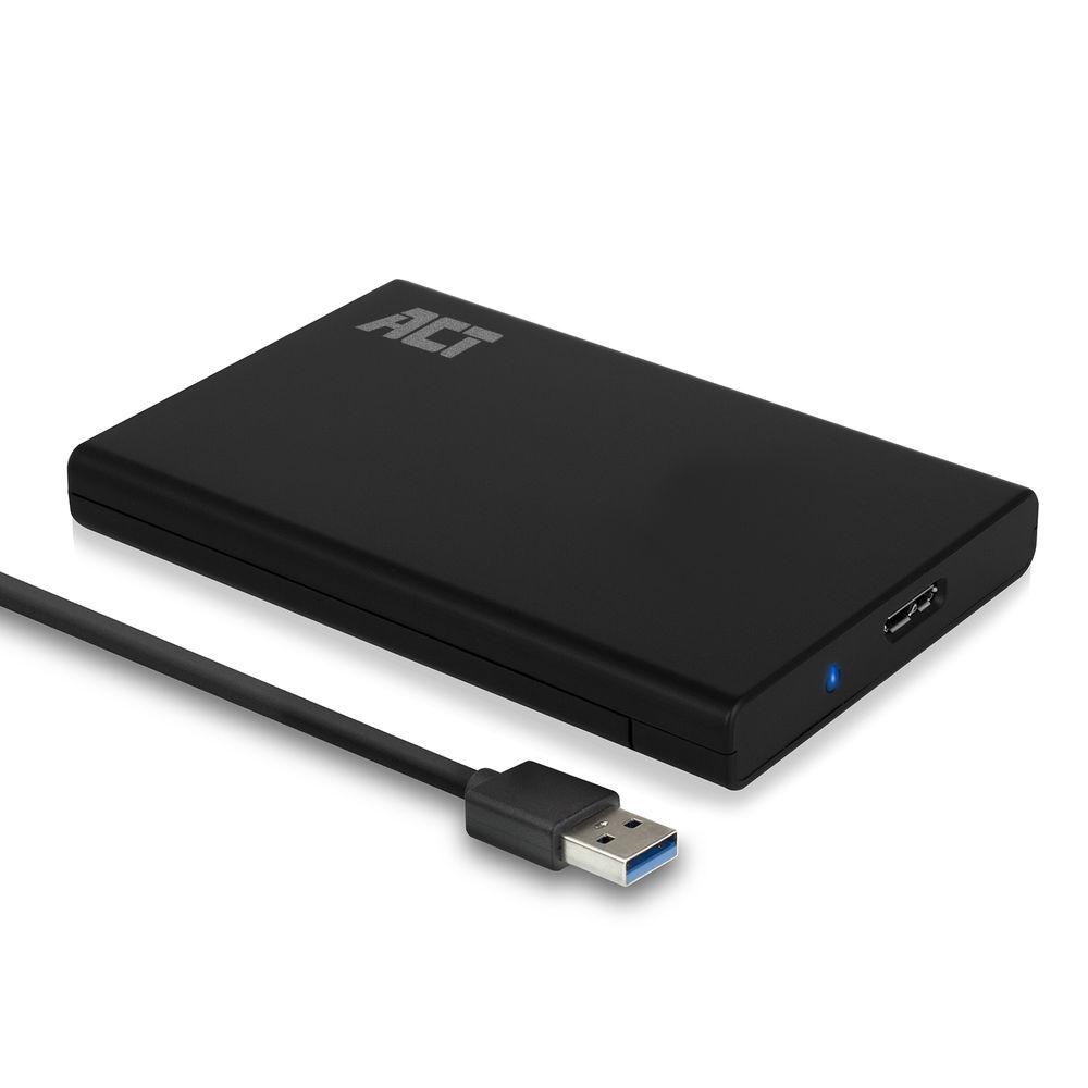 Чекмедже за твърд диск ACT AC1215, 2.5", USB 3.0, Черен 1