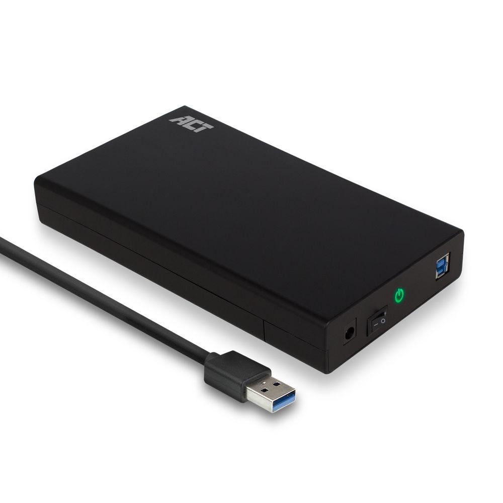 Чекмедже за твърд диск ACT AC1405, 3.5", SATA, USB 3.1 Gen1 (USB 3.0), Черен 1